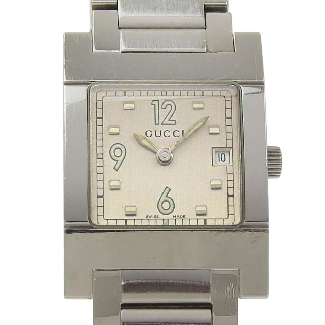 GUCCI グッチ 7700L SS クオーツ アナログ表示 シルバー文字盤 腕時計 レディース 【中古】