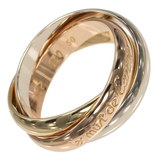 CARTIER カルティエ トリニティ K18ゴールド（YG×PG×WG） 10号 リング・指輪 7.27g 134,000円