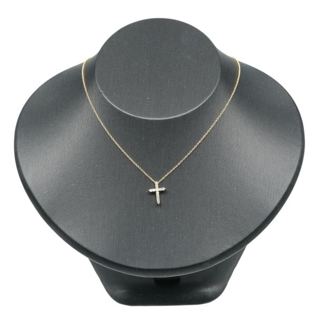 TIFFANY&amp;Co. ティファニー クロス XS K18イエローゴールド ネックレス 2.22g レディース_1