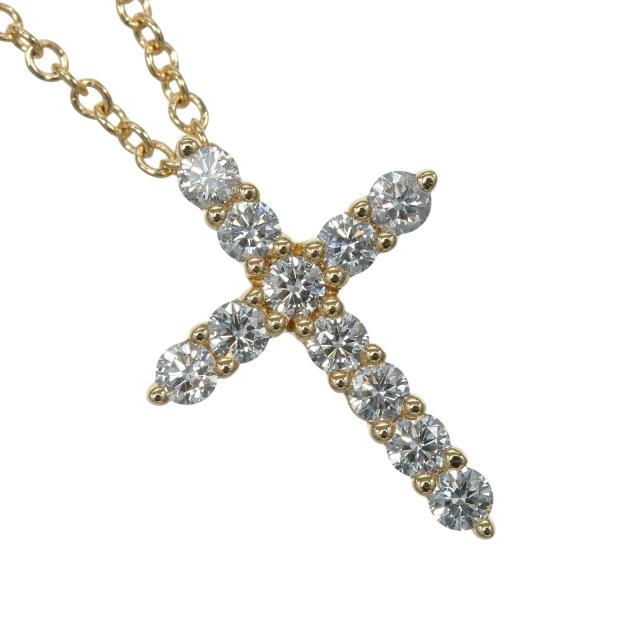 TIFFANY&amp;Co. ティファニー クロス XS K18イエローゴールド ネックレス 2.22g レディース_3