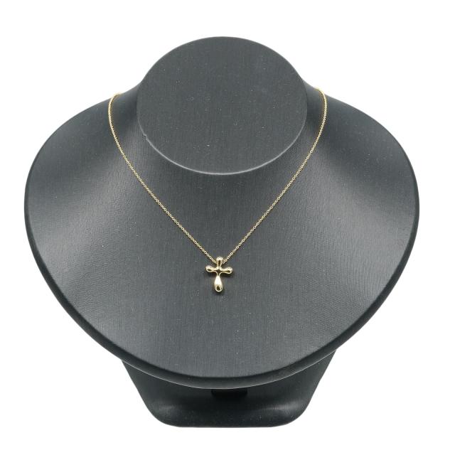 TIFFANY&Co. ティファニー スモールクロス K18イエローゴールド 