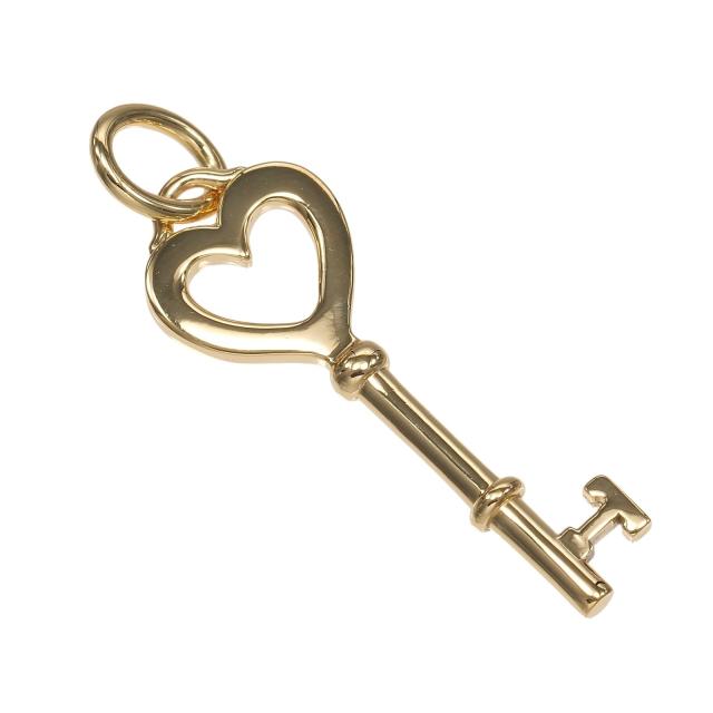 TIFFANY&Co. ティファニー ハートキー K18イエローゴールド ペンダントトップ 2.14g