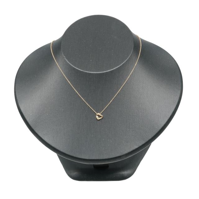 TIFFANY&Co. ティファニー オープンハート K18ピンクゴールド ネックレス 1.6g レディース_1
