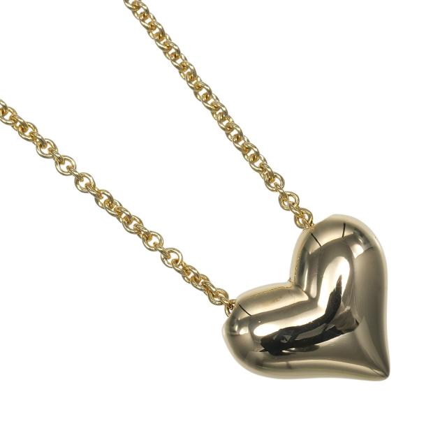 TIFFANY&amp;Co. ティファニー ピンチドハート K18イエローゴールド ネックレス 7.61g