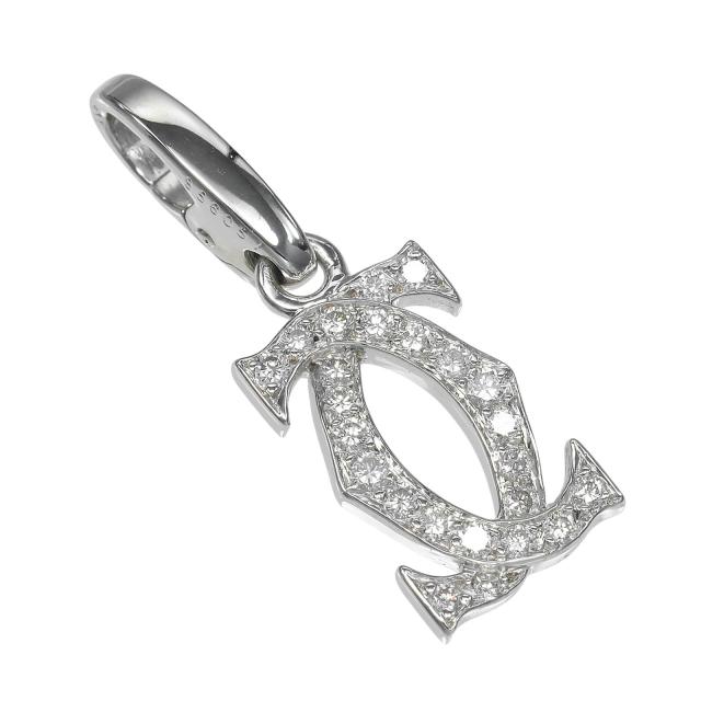 CARTIER カルティエ 2C チャーム K18ホワイトゴールド ペンダントトップ 2.12g レディース 92,400円