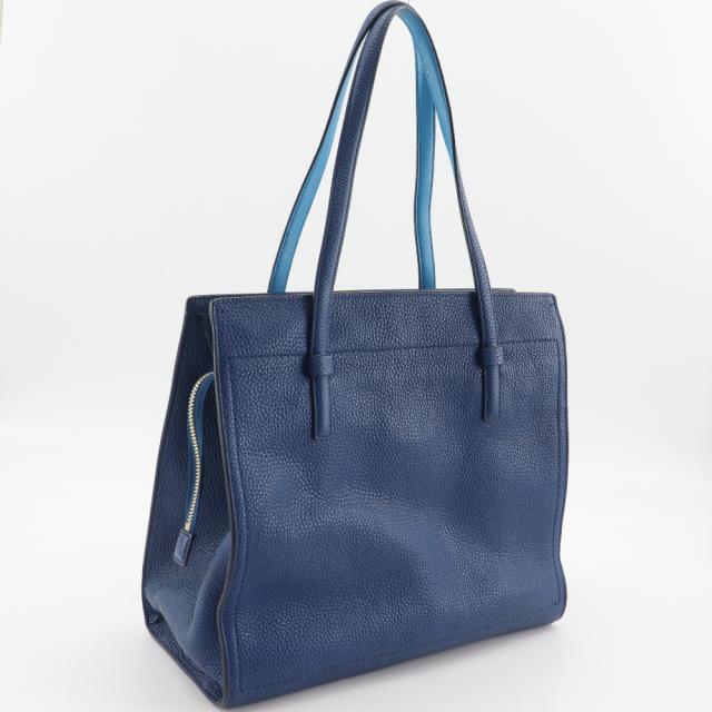 Salvatore Ferragamo サルヴァトーレフェラガモ エイミー GG-21F216 カーフ 青 トートバッグ_2