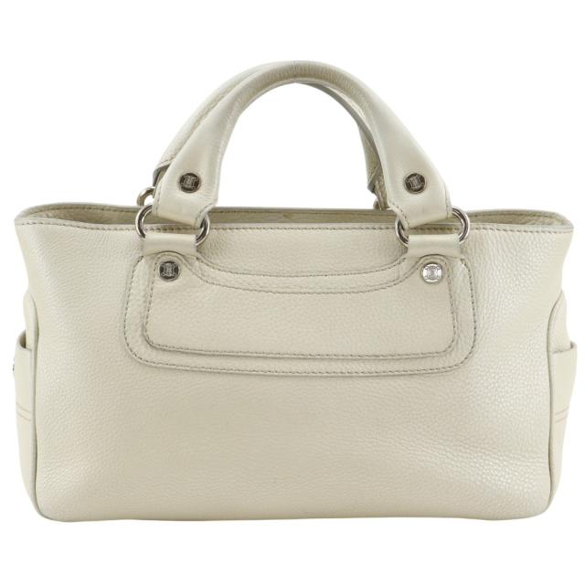 CELINE セリーヌ ブギーバック カーフ ベージュ ハンドバッグ レディース 【中古】