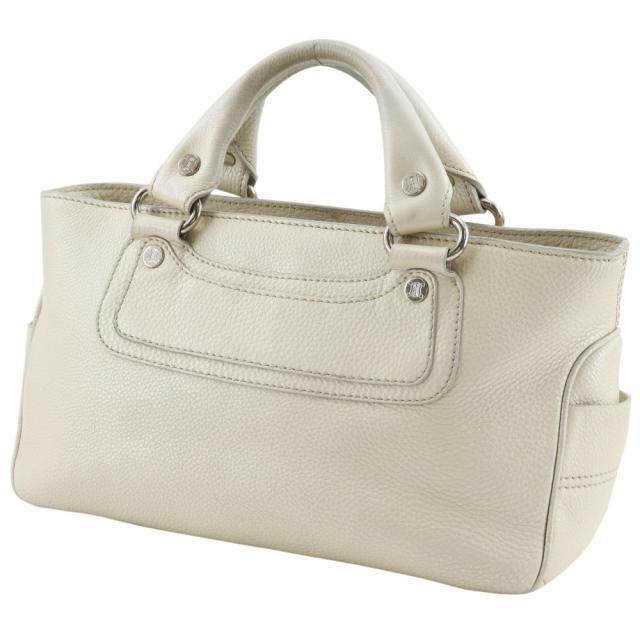 CELINE セリーヌ ブギーバック カーフ ベージュ ハンドバッグ レディース 【中古】_1