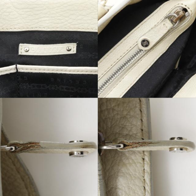 CELINE セリーヌ ブギーバック カーフ ベージュ ハンドバッグ レディース 【中古】_8