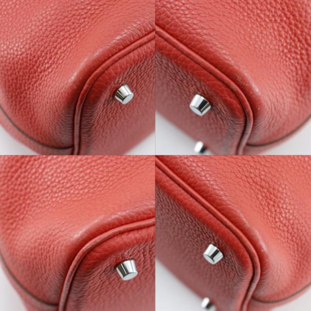 HERMES エルメス ピコタンロック22 MM トリヨンクレマンス 赤 ハンドバッグ レディース_3