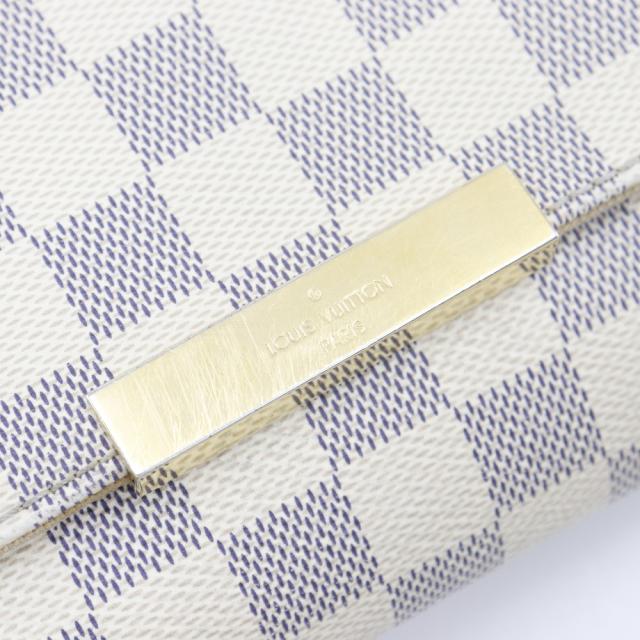 LOUIS VUITTON ルイ・ヴィトン フェイボリットPM N41277 ダミエアズールキャンバス 白_10