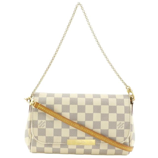 LOUIS VUITTON ルイ・ヴィトン フェイボリットPM N41277 ダミエアズールキャンバス 白