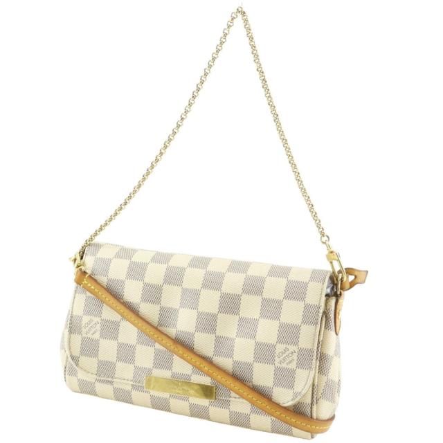LOUIS VUITTON ルイ・ヴィトン フェイボリットPM N41277 ダミエアズールキャンバス 白_1