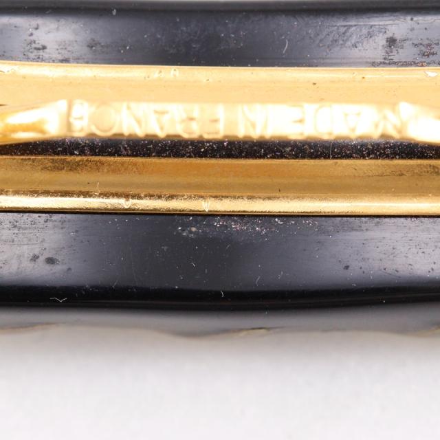 CHANEL シャネル ココマーク チェーンモチーフ チェーンモチーフ プラスチック 黒/ゴールド_6
