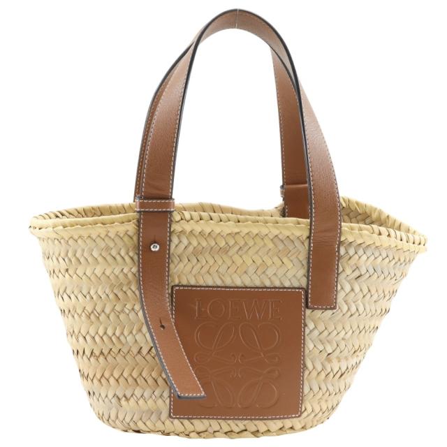 LOEWE ロエベ バスケットバッグ スモール かごバッグ ラフィア ベージュ ハンドバッグ
