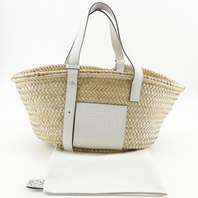 LOEWE ロエベ バスケットバッグ かごバッグ ラフィア ベージュ トートバッグ レディース_12