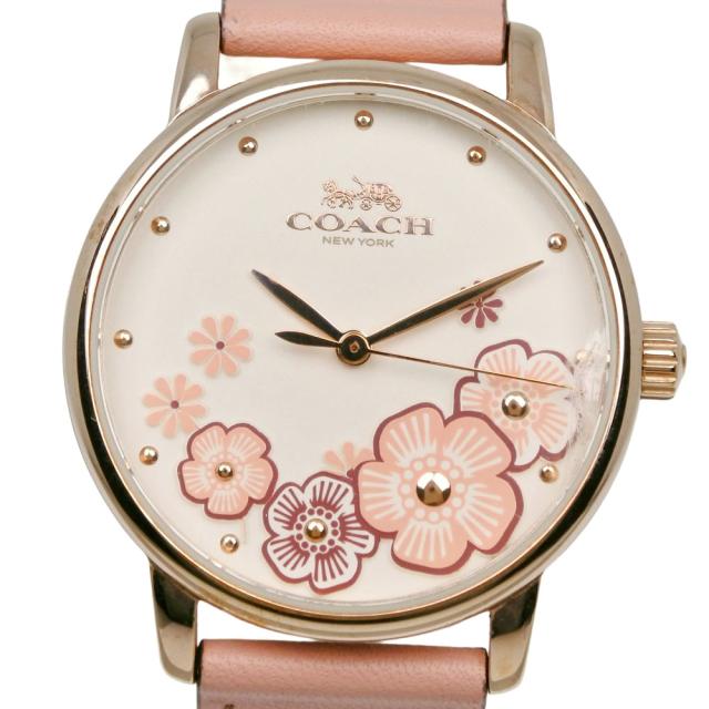 COACH コーチ CA.113.7.34.1539 SS クオーツ アナログ表示 白文字盤 腕時計 レディース