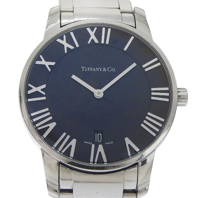 TIFFANY&amp;Co. ティファニー アトラスドーム Z1800.11.10A00A SS クオーツ アナログ表示 黒文字盤
