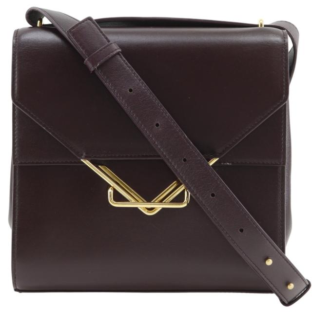 BOTTEGAVENETA ボッテガヴェネタ ザ・クリップ レザー 紫 ショルダーバッグ レディース