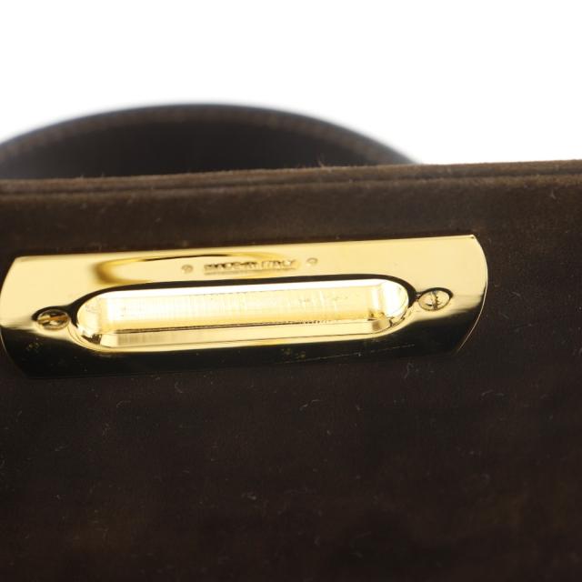 Salvatore Ferragamo サルヴァトーレフェラガモ ガンチーニ 2WAYショルダー スウェード 茶