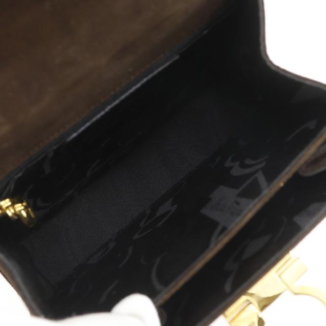 Salvatore Ferragamo サルヴァトーレフェラガモ ガンチーニ 2WAYショルダー スウェード 茶