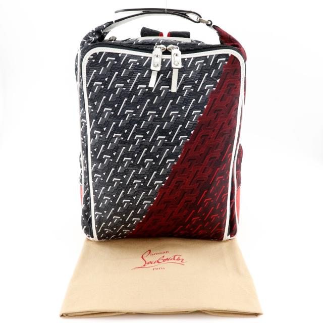 Christian Louboutin クリスチャンルブタン バックパック CLロゴ ナイロン 赤/黒_17