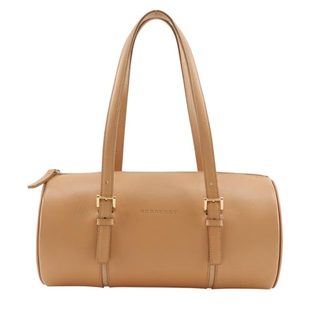 BURBERRY バーバリー ロゴ型押し ノバチェック ノバチェック レザー ベージュ トートバッグ 27,820円