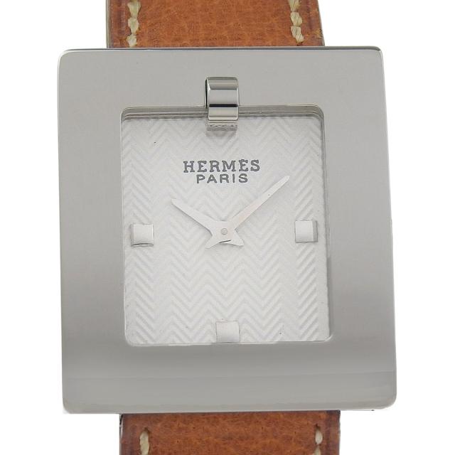 HERMES エルメス ベルトウォッチ BE1.210 SS クオーツ アナログ表示 白文字盤 腕時計