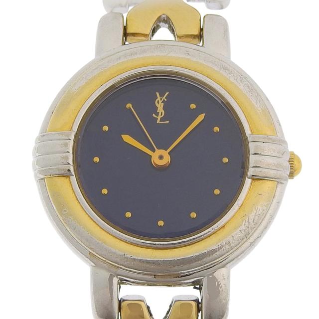 YVES SAINT LAURENT イヴ・サンローラン 5430-F43089 SS クオーツ アナログ表示 ブルー文字盤