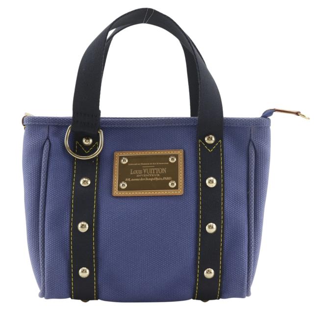LOUIS VUITTON ルイ・ヴィトン カバPM アンティグアライン M40090 キャンバス 紫 ハンドバッグ
