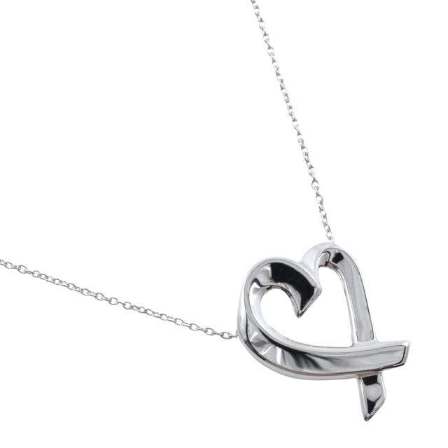 TIFFANY&amp;Co. ティファニー ラビングハート シルバー925 ネックレス 5g レディース 【中古】