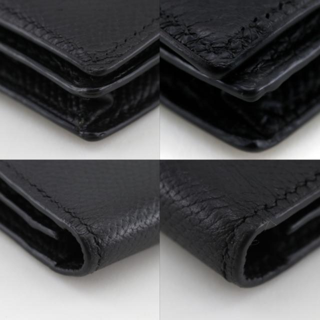 HERMES エルメス ベアンスフレ ヴォーエプソン 黒/シルバー金具 長財布 ユニセックス_3