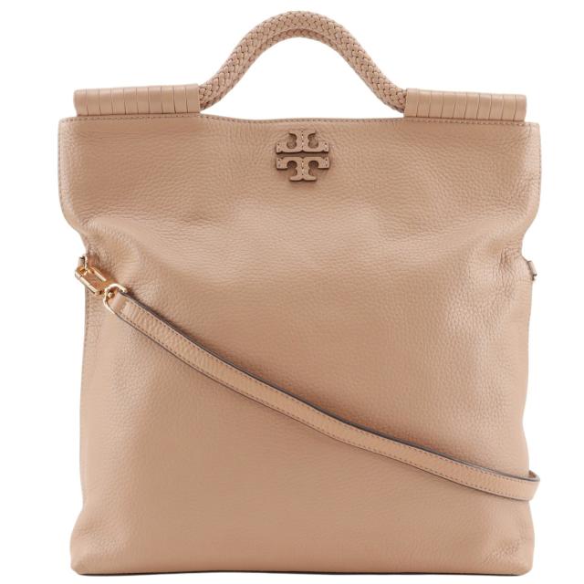 Tory Burch トリーバーチ 2WAYショルダー トートバッグ レザー ベージュ ハンドバッグ