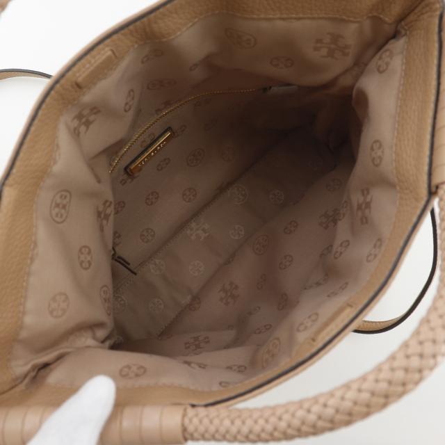 Tory Burch トリーバーチ 2WAYショルダー トートバッグ レザー ベージュ ハンドバッグ_5