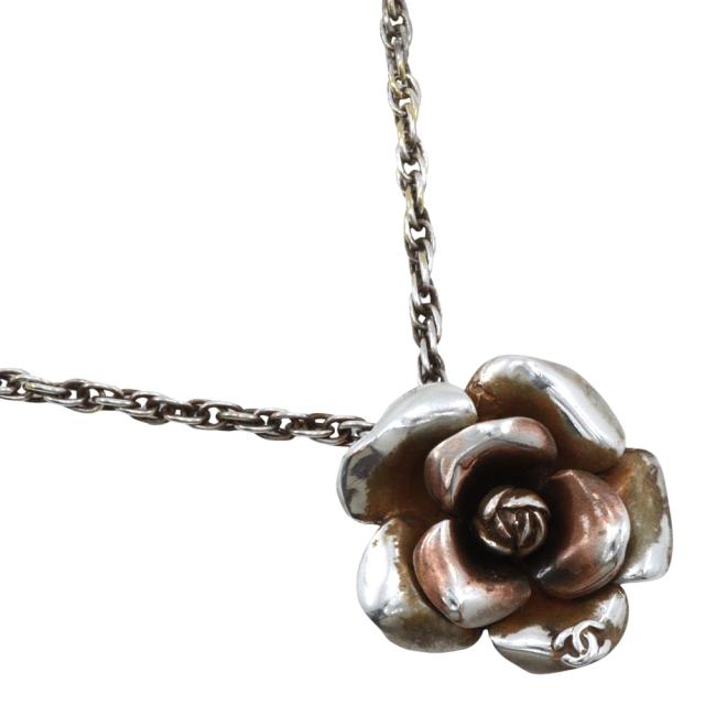 CHANEL シャネル カメリア ココマーク 金メッキ ネックレス 29.2g レディース 【中古】