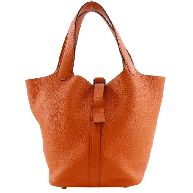 HERMES エルメス ピコタンPM トリヨンクレマンス オレンジ ハンドバッグ レディース