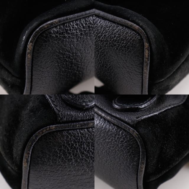 GUCCI グッチ バンブー オールドグッチ スウェード 黒 リュック・デイパック レディース_3
