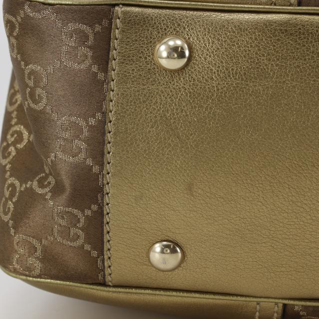 GUCCI グッチ プリンシー リボン 163805 GGキャンバス ゴールド トートバッグ レディース_16