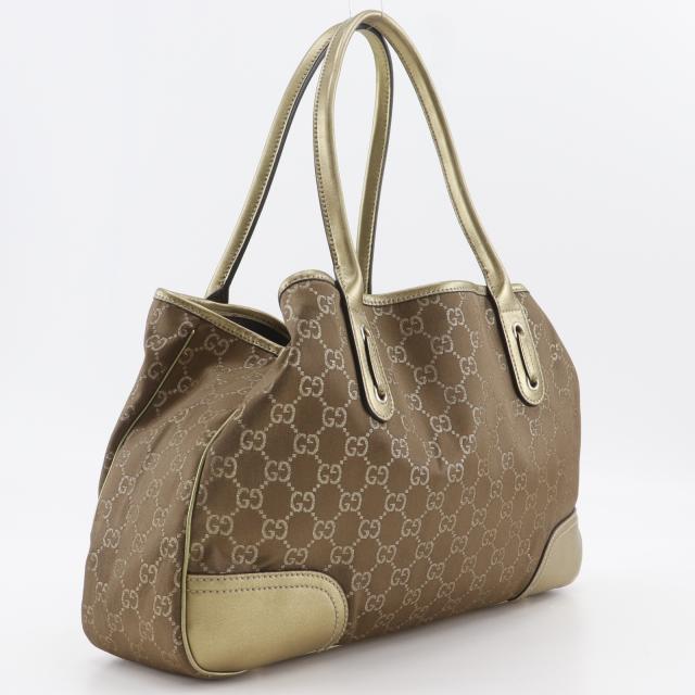 GUCCI グッチ プリンシー リボン 163805 GGキャンバス ゴールド トートバッグ レディース_2