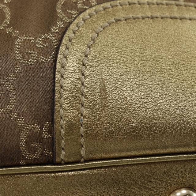 GUCCI グッチ プリンシー リボン 163805 GGキャンバス ゴールド トートバッグ レディース_12