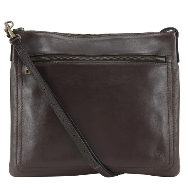 LOUIS VUITTON ルイ・ヴィトン ポシェット・シャウニーMM ユタ M93453 レザー カフェ 茶