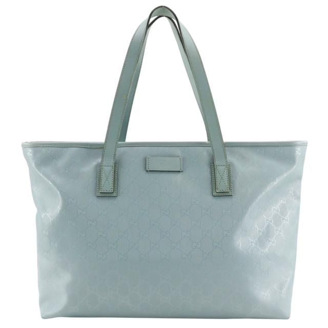 GUCCI グッチ GGインプリメ 211137 PVC 水色 トートバッグ ユニセックス 【中古】