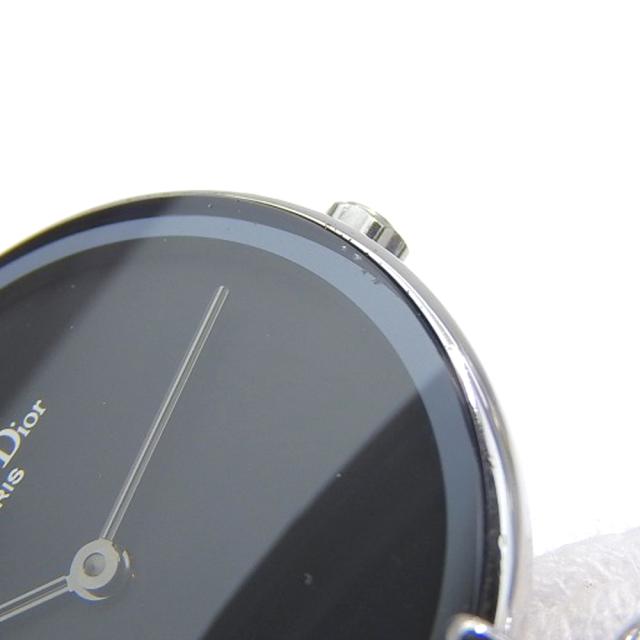 Dior クリスチャンディオール バキラ D44-120 SS シルバー クオーツ アナログ表示 黒文字盤_6