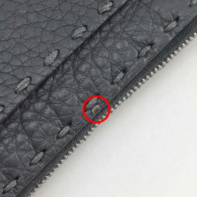 FENDI フェンディ セレリア レザー グレー コインケース ユニセックス 【中古】_10