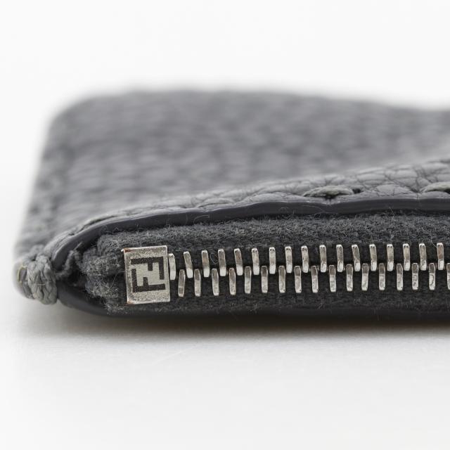 FENDI フェンディ セレリア レザー グレー コインケース ユニセックス 【中古】_13