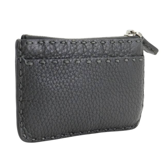 FENDI フェンディ セレリア レザー グレー コインケース ユニセックス 【中古】_2