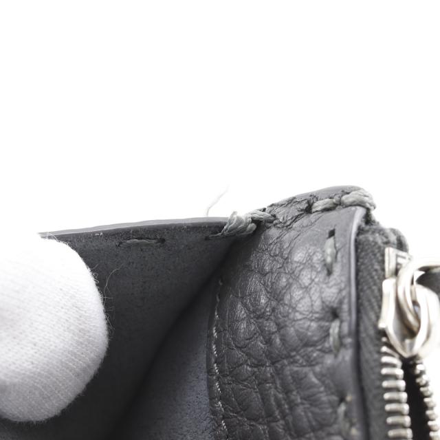 FENDI フェンディ セレリア レザー グレー コインケース ユニセックス 【中古】_8