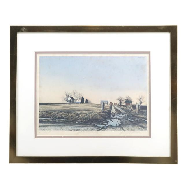 Billy Morrow Jackson 作 【 Yankee Ridge 】 625/650 絵画 _ 【中古】