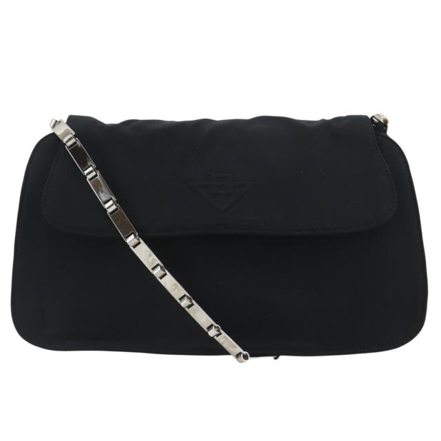 BOTTEGAVENETA ボッテガヴェネタ チェーンショルダー ナイロン 黒 ショルダーバッグ 26,100円