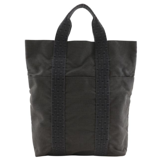 HERMES エルメス エールライン カバス トートバッグ キャンバス グレー ハンドバッグ